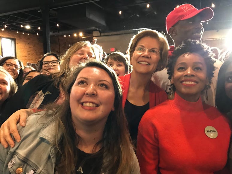 Warren, Rose, and Crowd