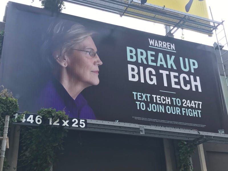 Elizabeth Warren Billboard in San Francisco