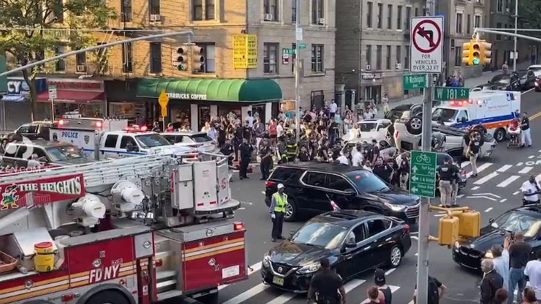 Driver arrested after high-speed stolen car crashes into SUV in Washington Heights