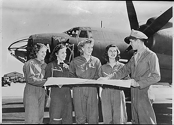 Four members of the United States Women's Airforce Service Pilots