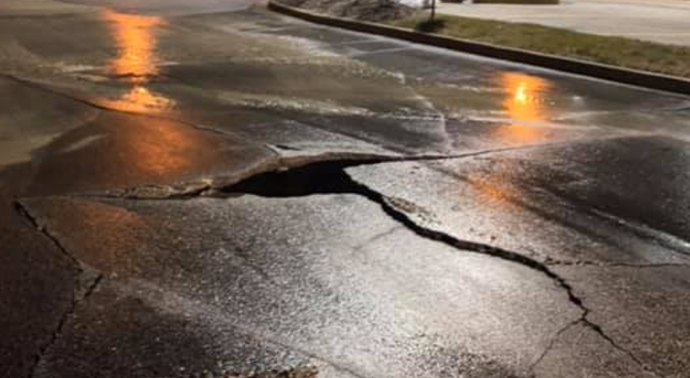 Water main break