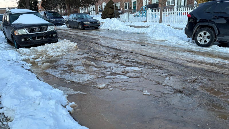 Overbrook water main break
