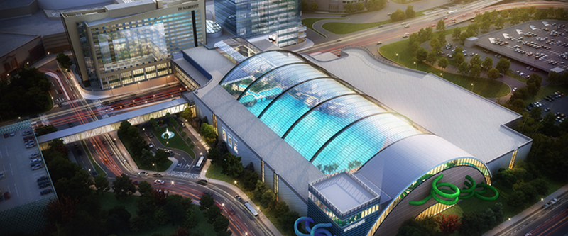 Rendering of a proposed $250 million water park at the Mall of America