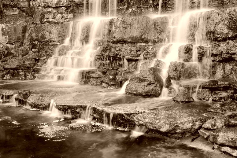 Waterfall in Zilker Botanical Gardens in ATX  / timsdd Getty Image