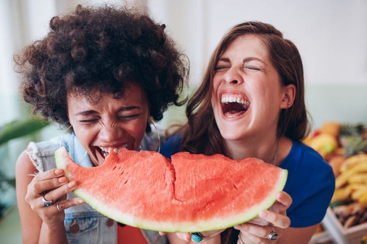 watermelon hydrated