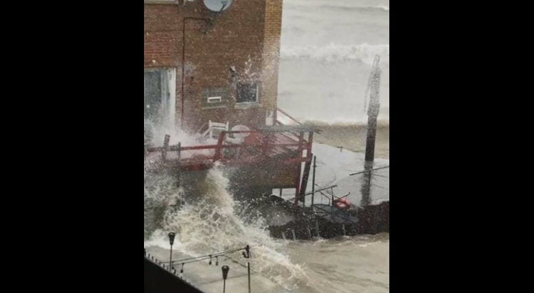 Some Rogers Park residents with apartments and homes along the lakefront are used to seeing powerful waves on Lake Michigan, but this week they’ve been extraordinary.