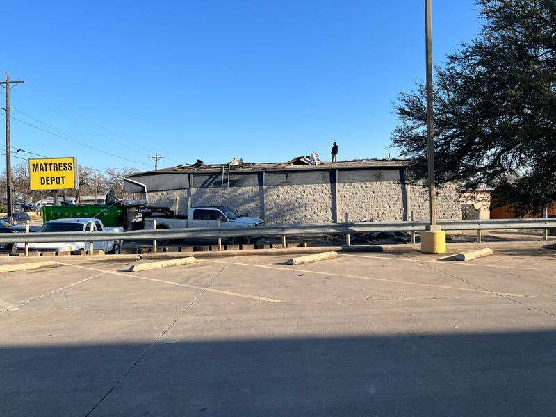 Parker County businesses cleaned up damage left by Thursday's severe weather across North Texas.