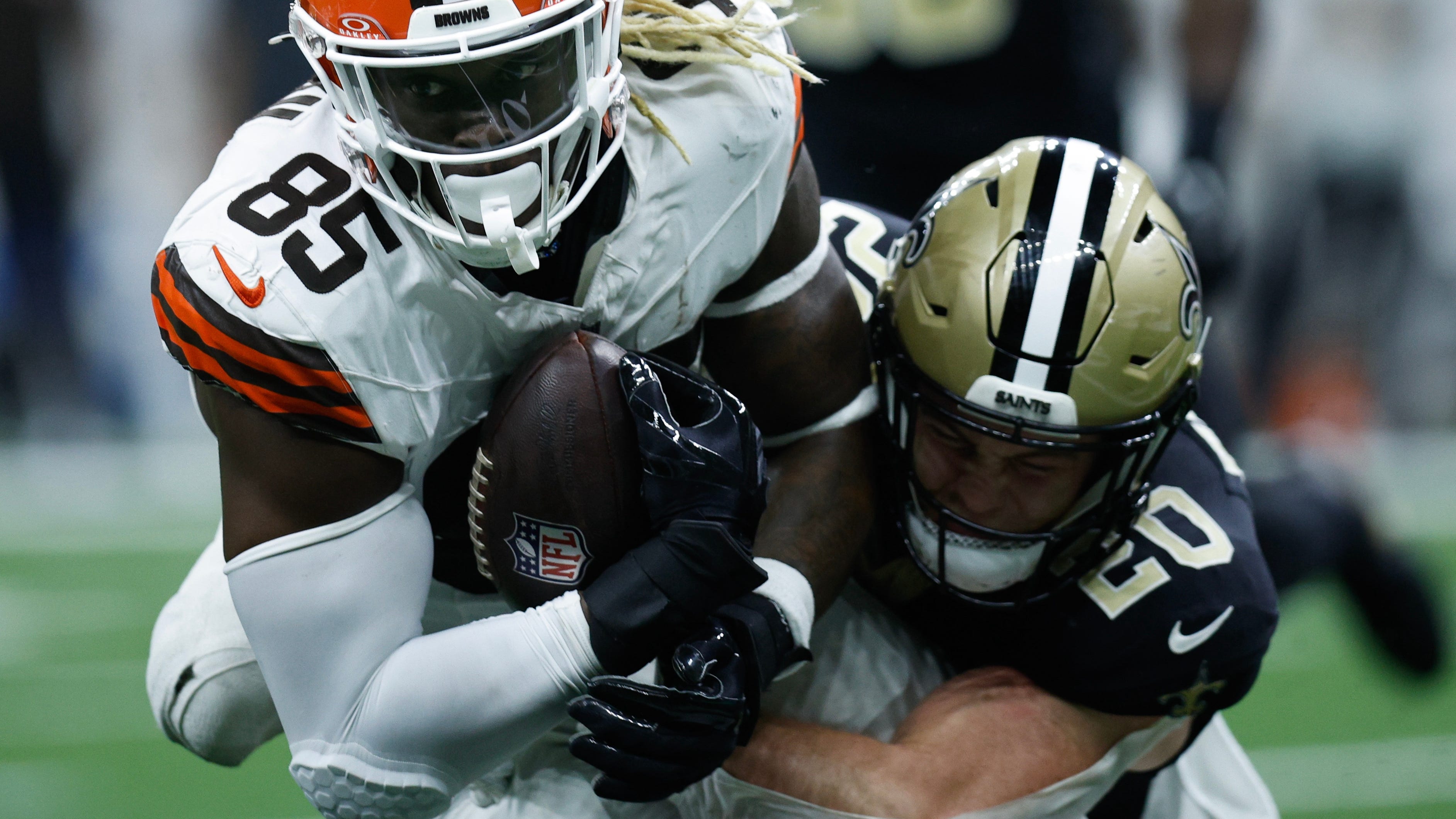 Pete Werner's 'Walker, Texas Ranger toughness' not lost on Saints teammates in gritty performance