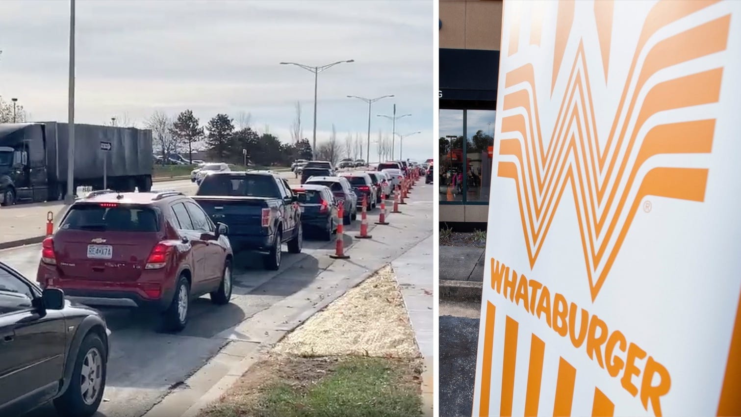 What-a-line! Cars in line for Missouri's first Whataburger stretch onto highway