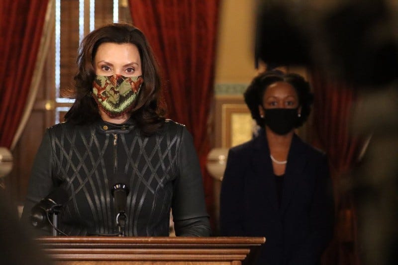 Whitmer COVID-19 news conference on Dec. 1, 2020