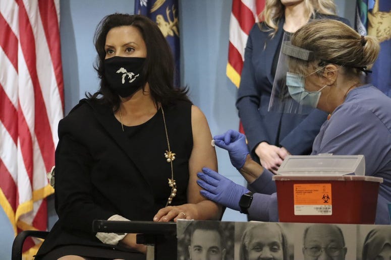 whitmer gets flu shot