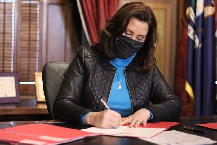 Whitmer signs COVID relief bill