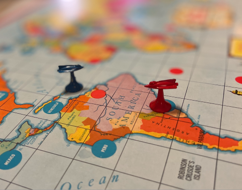 Wide World board game from 1957