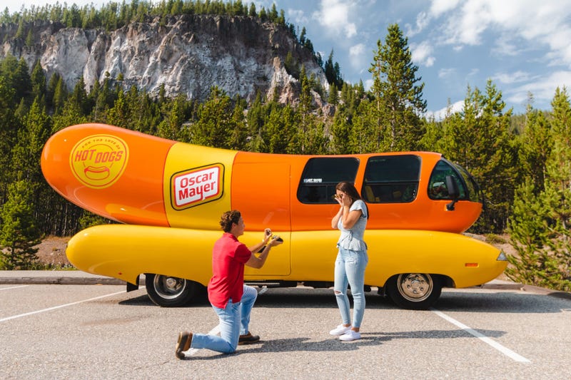 Oscar Mayer is making its iconic Wienermobile available to those who want to make their proposal even more memorable.