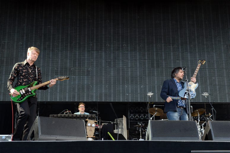 Wilco performs onstage during day 2 of the 2013 Bonnaroo Music & Arts Festival