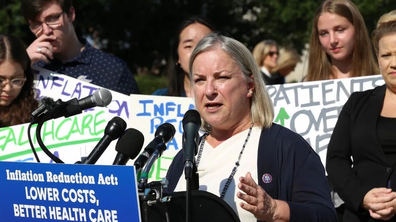 Congresswoman Susan Wild, D-Pa., speaks about passage of the Inflation Reduction Act and the steps it takes to lower health care costs, at a press conference on Sept. 21, 2022, in Washington, D.C.