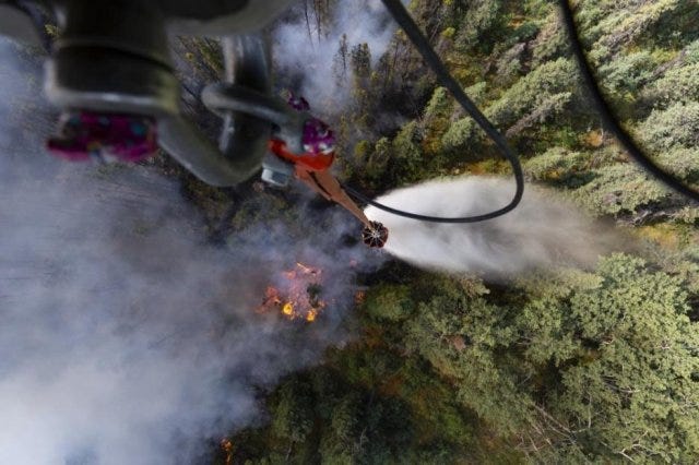 Water drop on Alaska fires