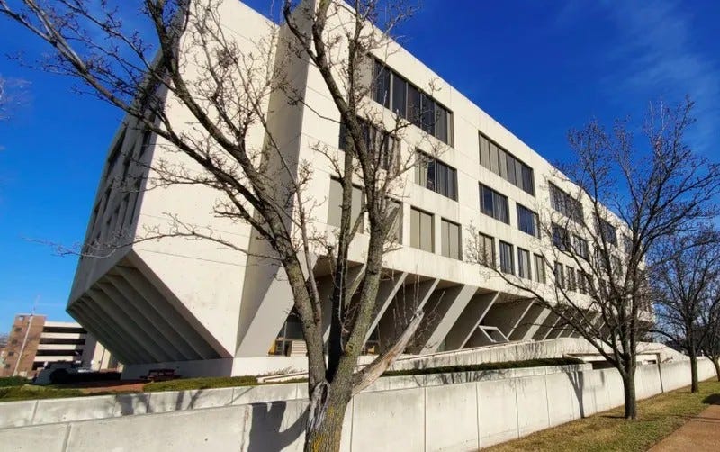 'Brutalist' style former courthouse in Will County