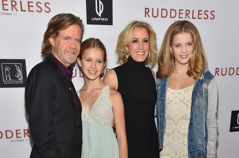 William H. Macy, Grace Macy, Felicity Huffman, Grace Macy and Sophia Macy attend film screening