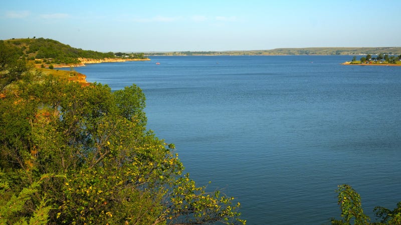 Wilson Lake State Park Kansas - stock photo