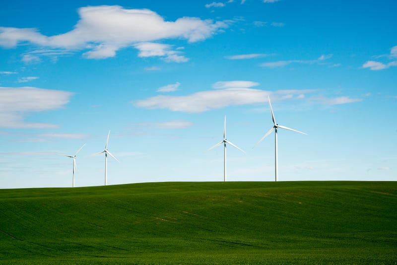 Wind turbines in western Kansas