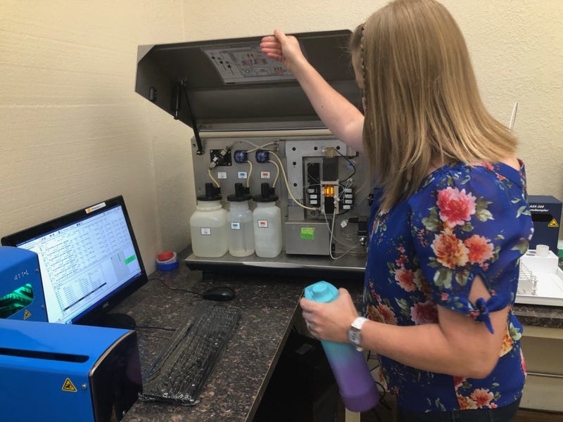 Wine chemist Leigh Myering in her Napa County lab