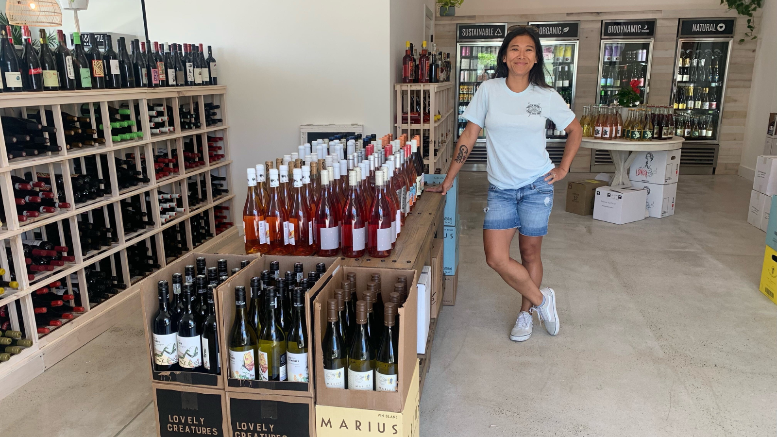 Side-by-side wine shop, market open down the shore with fare from Fishtown vendors