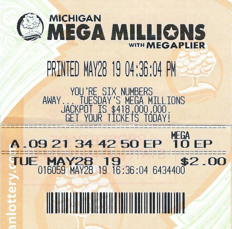 winning lottery