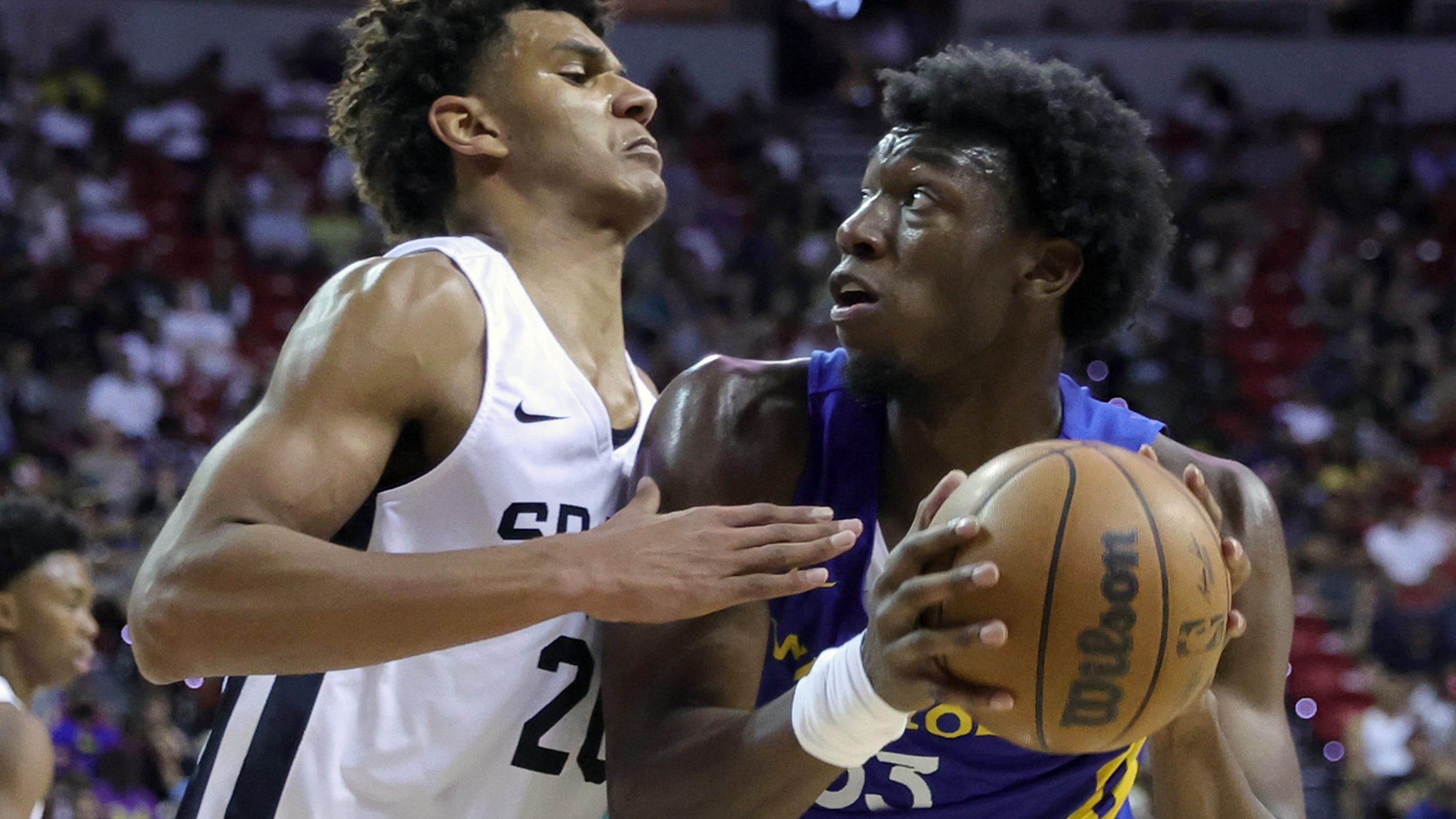 James Wiseman liked his own highlights in the middle of Sunday's game