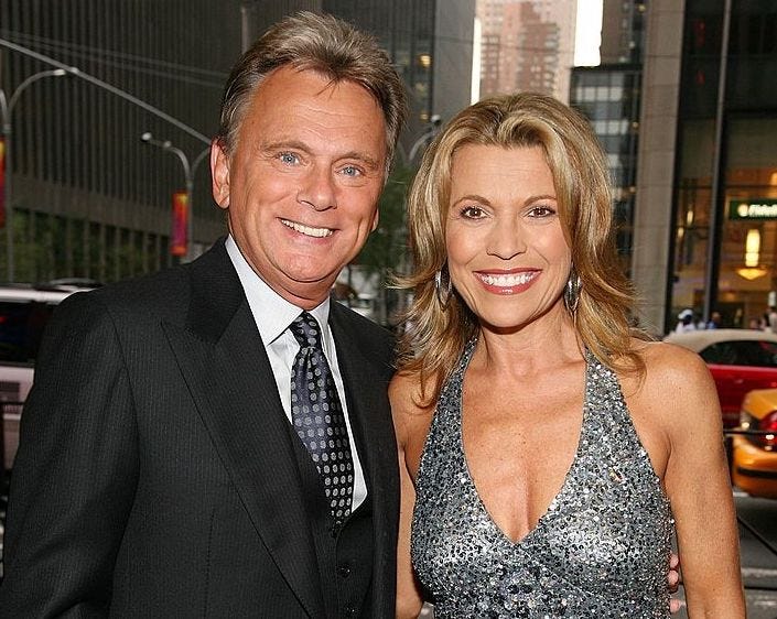 Pat Sajak and Vanna White 