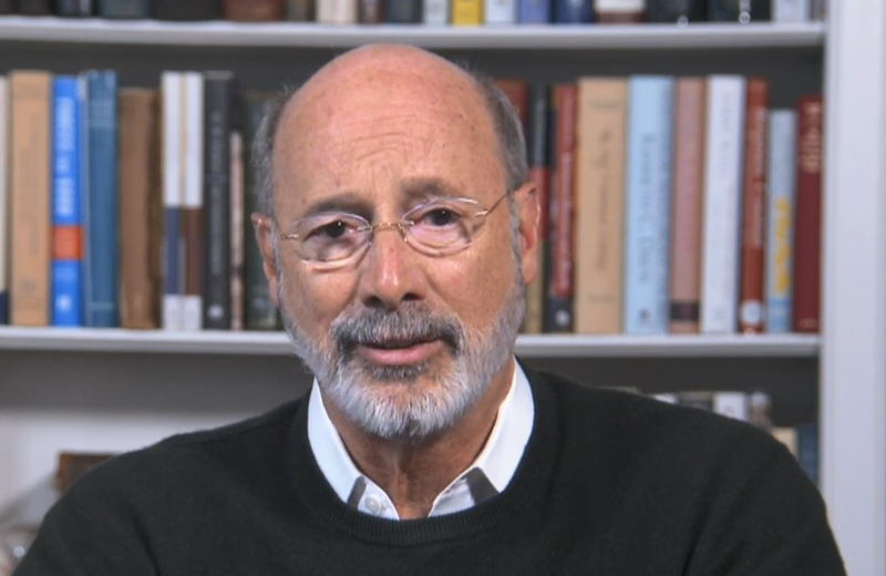 Governor Tom Wolf talking about COVID-19