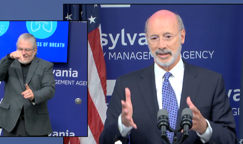 Governor Tom Wolf During a news conference on June 5, 2020