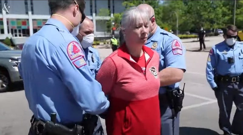 Woman arrested during NC rally