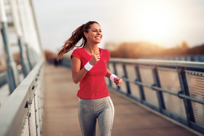woman jogging
