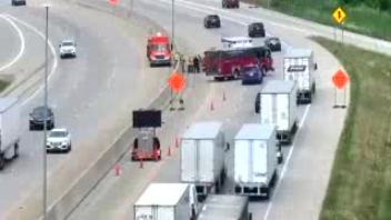 Minor injuries when car crashes into MDOT truck in I-75 construction zone