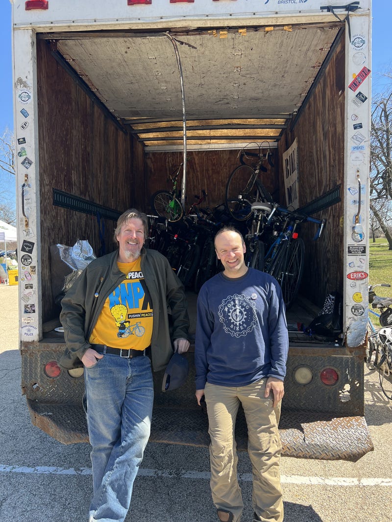 Working Bikes' Frank Richardson and Trevor Clarke