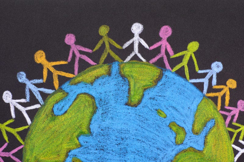 Group of people around the world