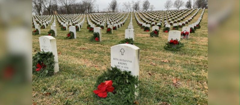Wreaths at Jefferson Barracks National Cemetery