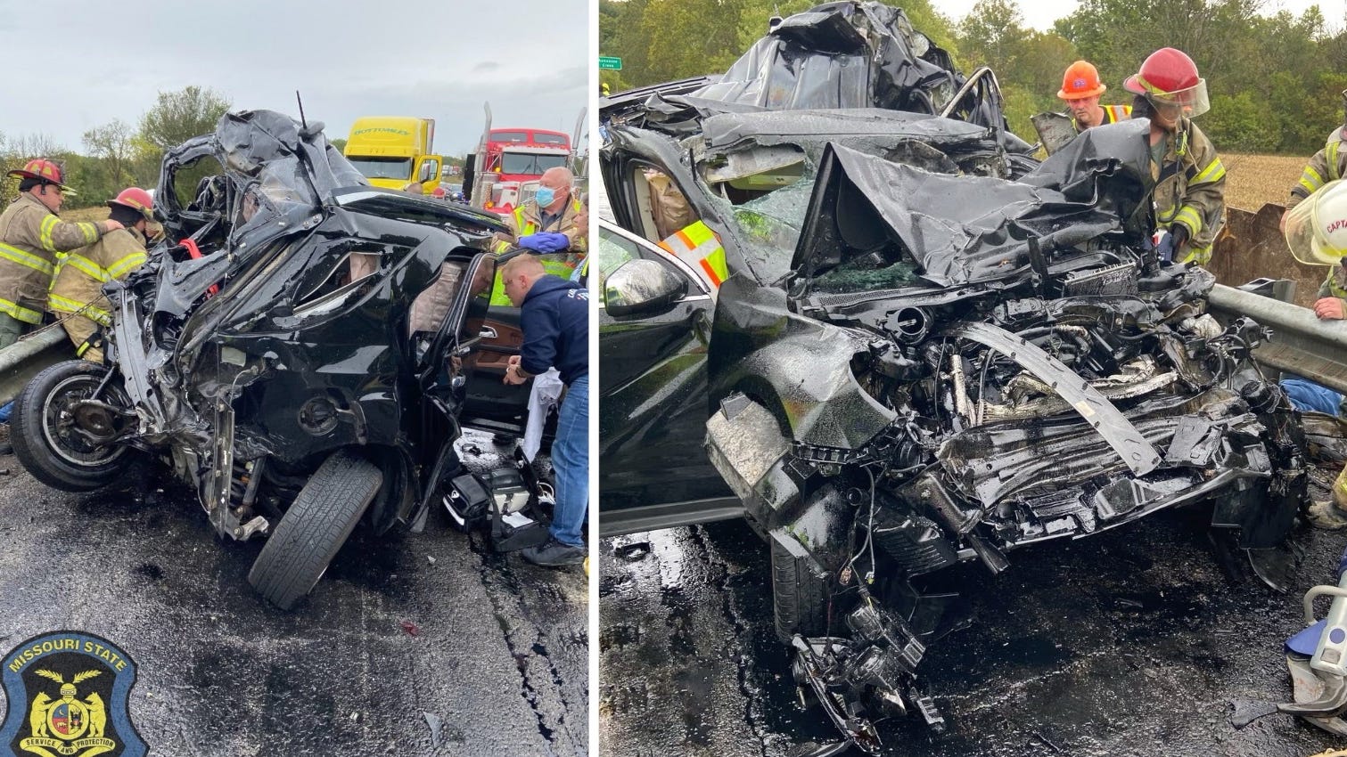 Woman in mangled SUV miraculously survived thanks to seat belt, Missouri police say