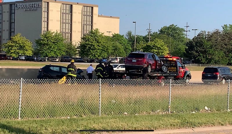 wrong-way crash scene
