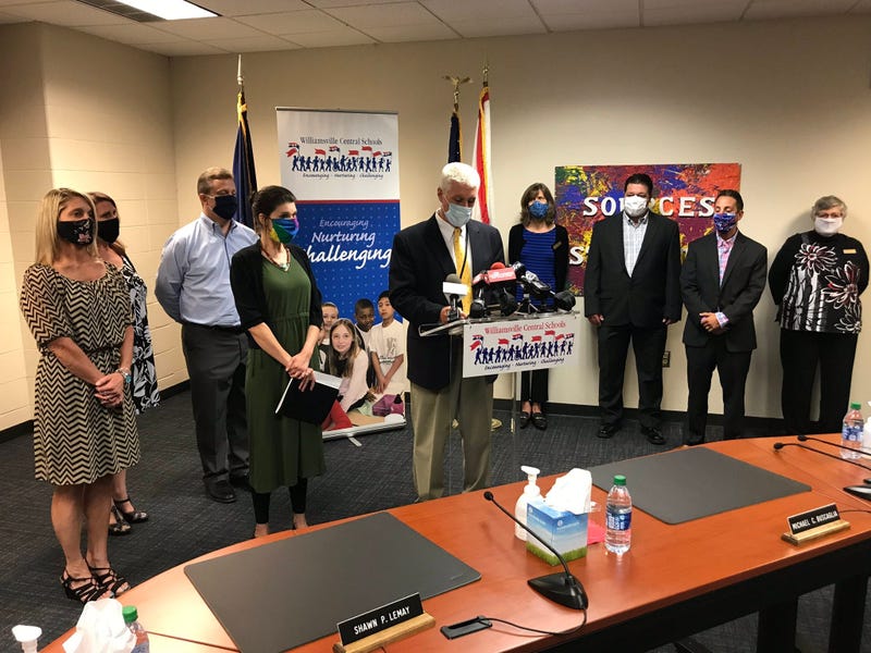 Dr. John McKenna and the Williamsville School Board