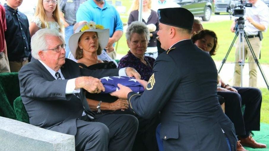 World War II hero laid to rest 80 years after being shot down in Europe