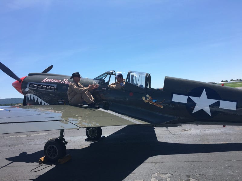 A P-40 Warhawk 
