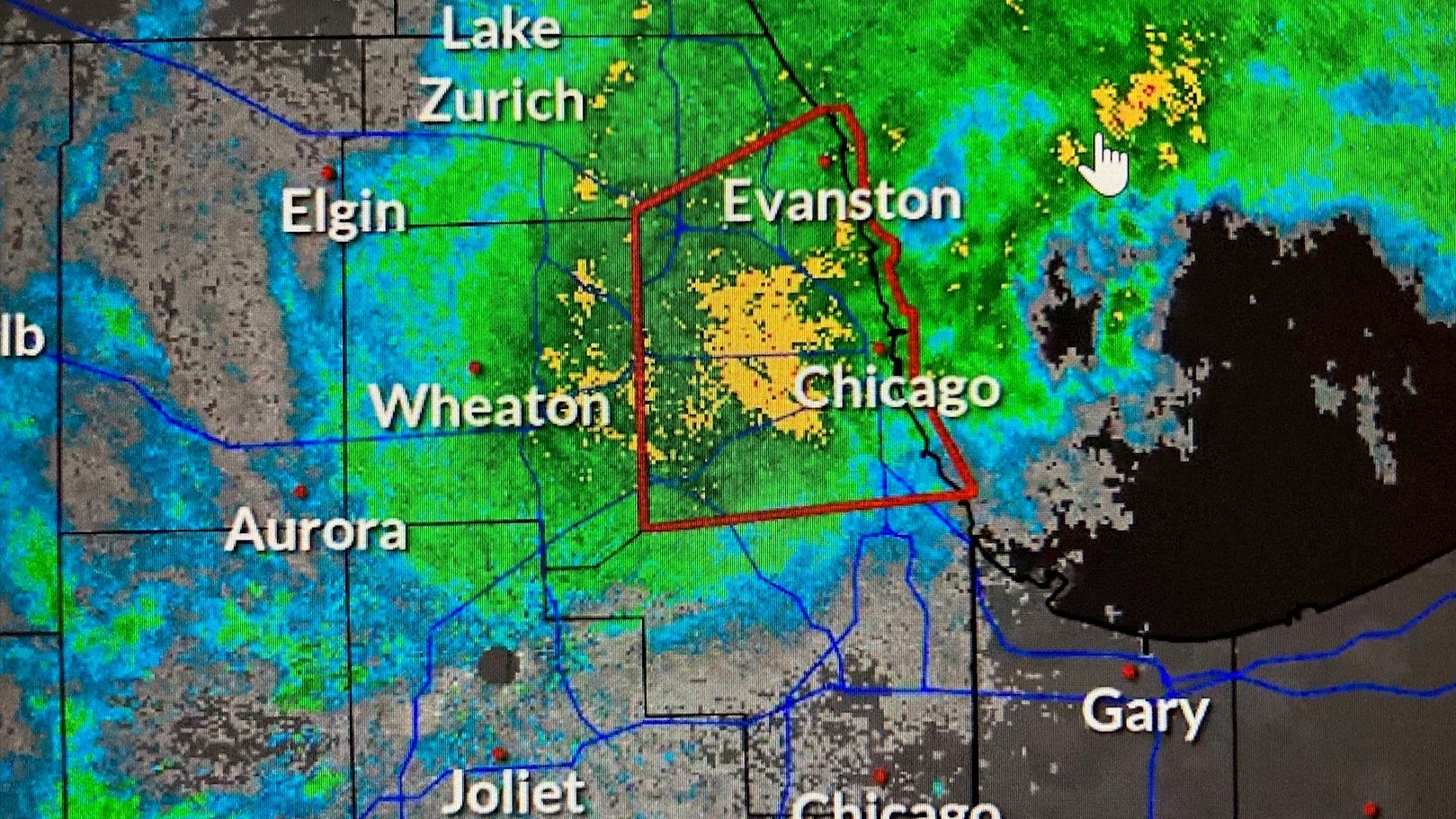 Flash Flood Warning issued for much of Cook County