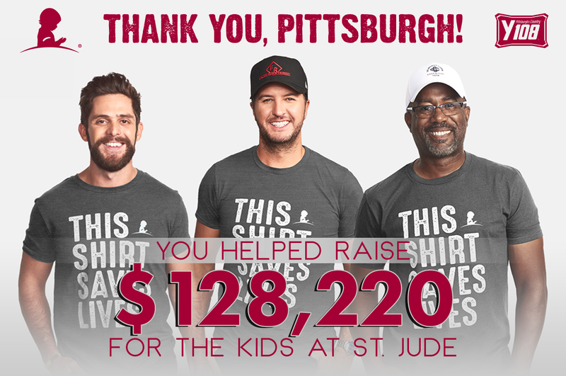 Y108 Country Cares for St. Jude Kids Radio Broadcast Thank You