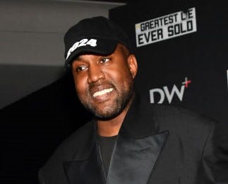 Kanye West attends the "The Greatest Lie Ever Sold" Premiere Screening on October 12, 2022 in Nashville, Tennessee.