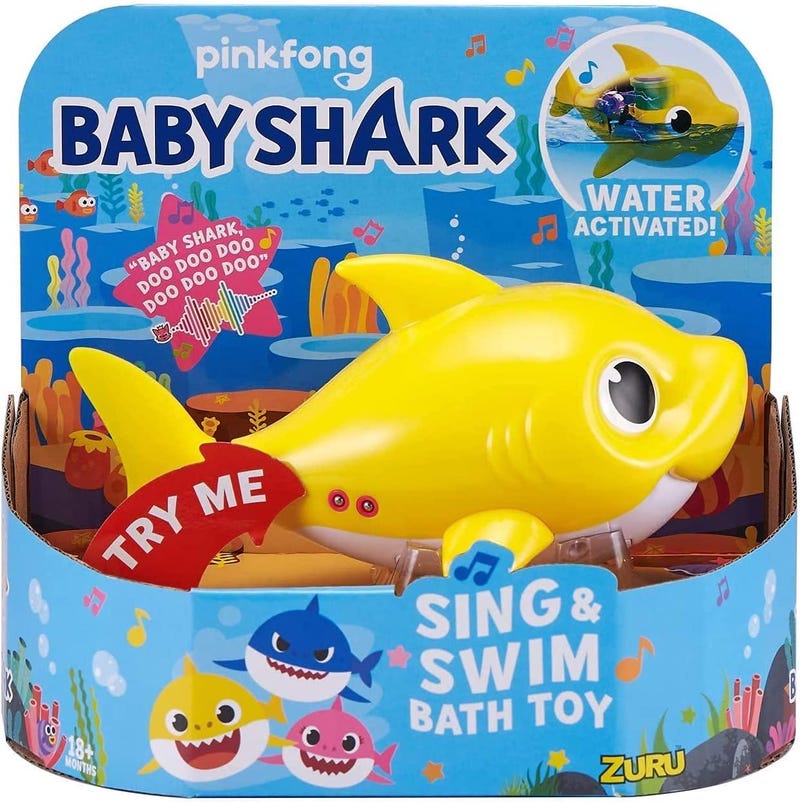 Full-size Robo Alive Junior Baby Shark Sing Swim Bath Toy. 