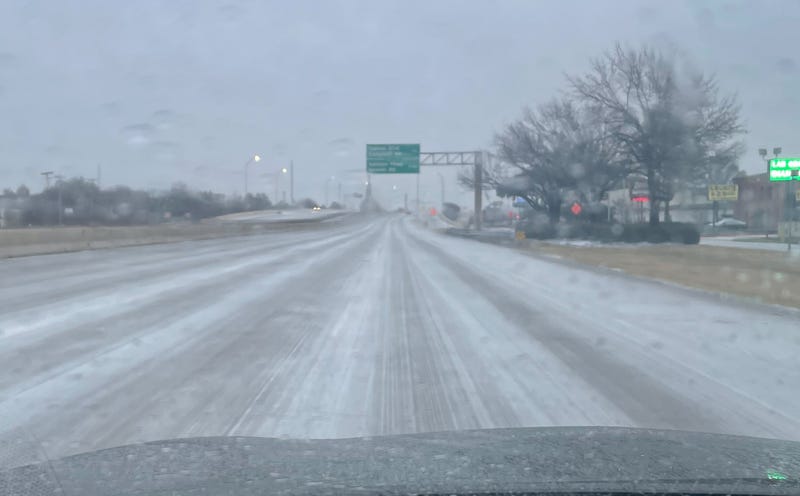 KRLD 1080's Robert York snapped a pic of icy conditions in Texas on Saturday, Jan. 24. 