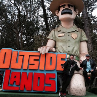Liam and his partner Rick at Outside Lands