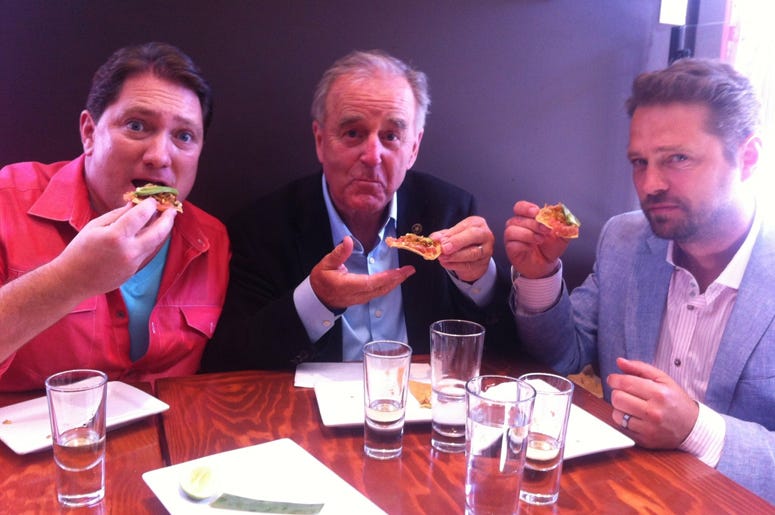 Liam, Terry David Mulligan and Jason Priestley